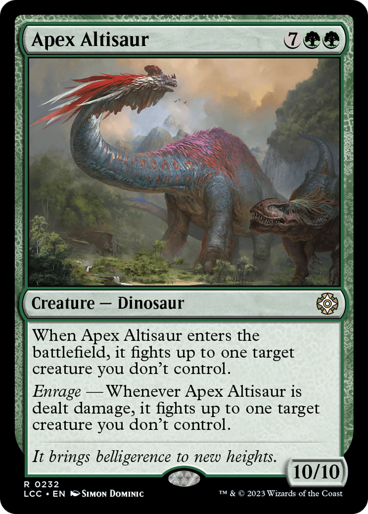 {R} Apex Altisaur [The Lost Caverns of Ixalan Commander][LCC 232]