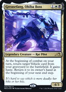 {R} Greasefang, Okiba Boss [Kamigawa: Neon Dynasty Prerelease Promos][PR NEO 220]