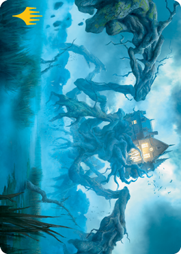 {A} Creeping Inn Art Card (Gold-Stamped Signature) [Innistrad: Midnight Hunt Art Series][GS AMID 034]