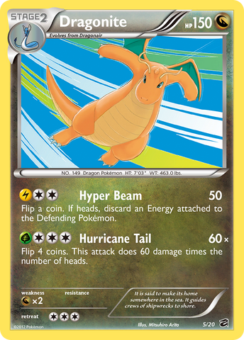 [PKM-R] Dragonite (5/20) [Black & White: Dragon Vault]