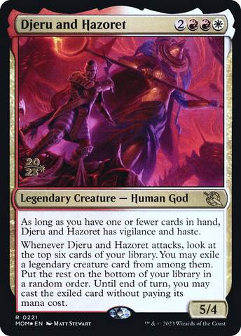 {R} Djeru and Hazoret [March of the Machine Prerelease Promos][PR MOM 221]