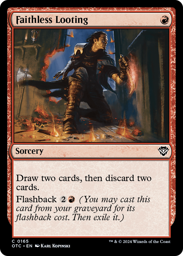 {C} Faithless Looting [Outlaws of Thunder Junction Commander][OTC 165]