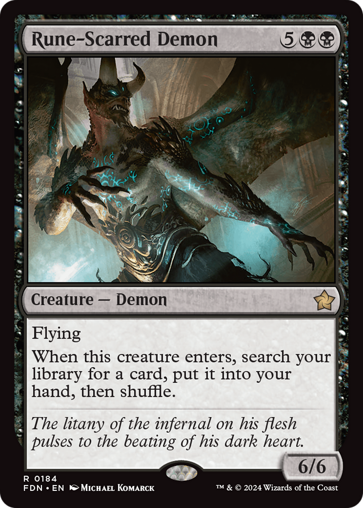 {@R} Rune-Scarred Demon [Foundations][FDN 184]
