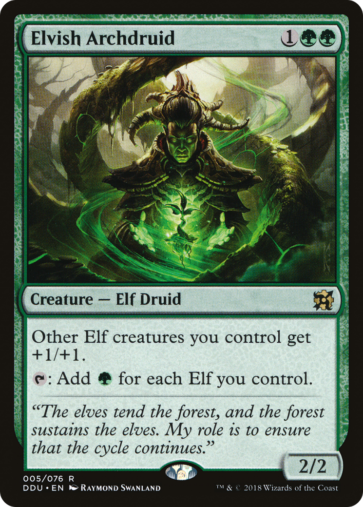 {R} Elvish Archdruid [Duel Decks: Elves vs. Inventors][DDU 005] - Misty Mountain Games