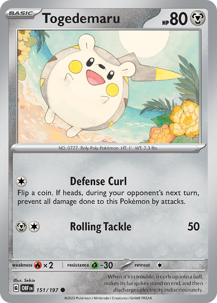 Togedemaru 151 - SV03 Obsidian Flames