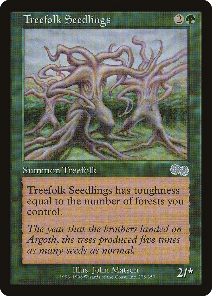 {C} Treefolk Seedlings [Urza's Saga][USG 278] - Misty Mountain Games