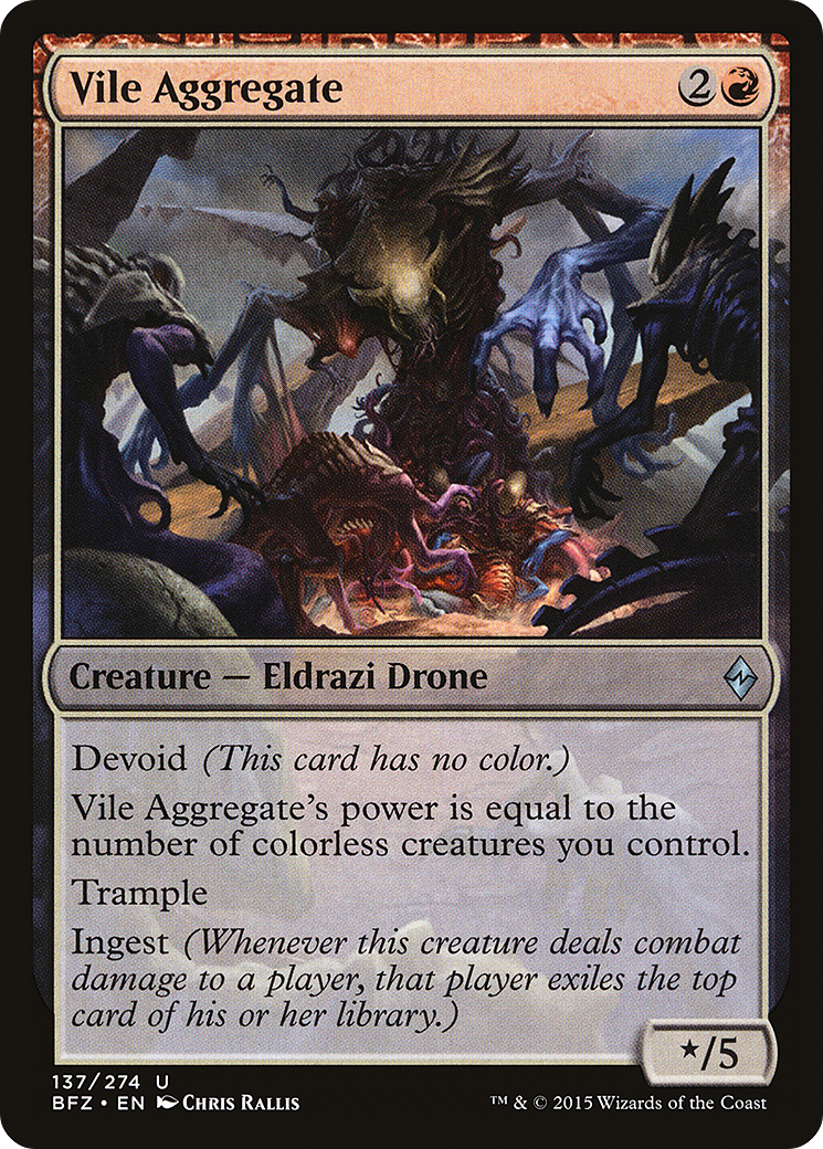 {C} Vile Aggregate [Battle for Zendikar][BFZ 137] - Misty Mountain Games