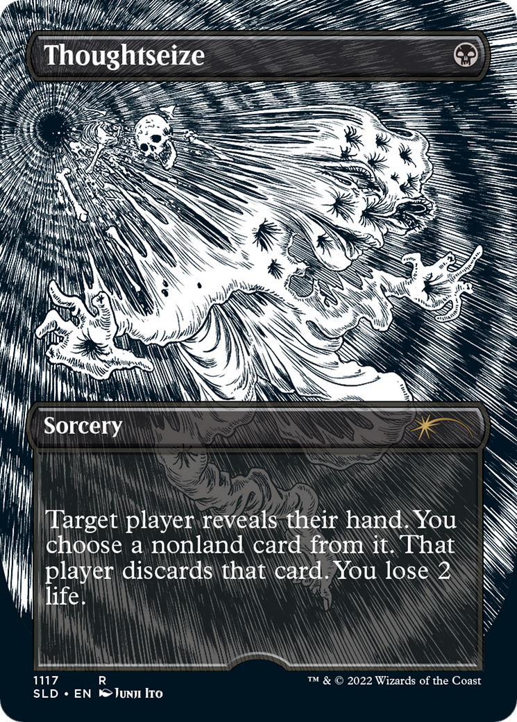 Thoughtseize [SLD-1117]  (Borderless) Etched Foil