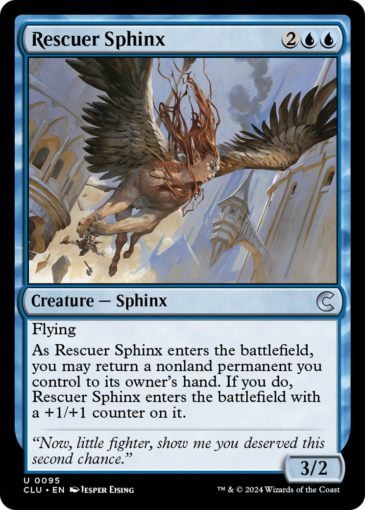 {C} Rescuer Sphinx [Ravnica: Clue Edition][CLU 095]