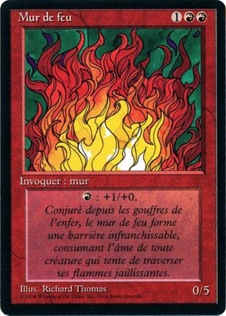 {F} Wall of Fire [Foreign Black Border][FBB 3ED 183]