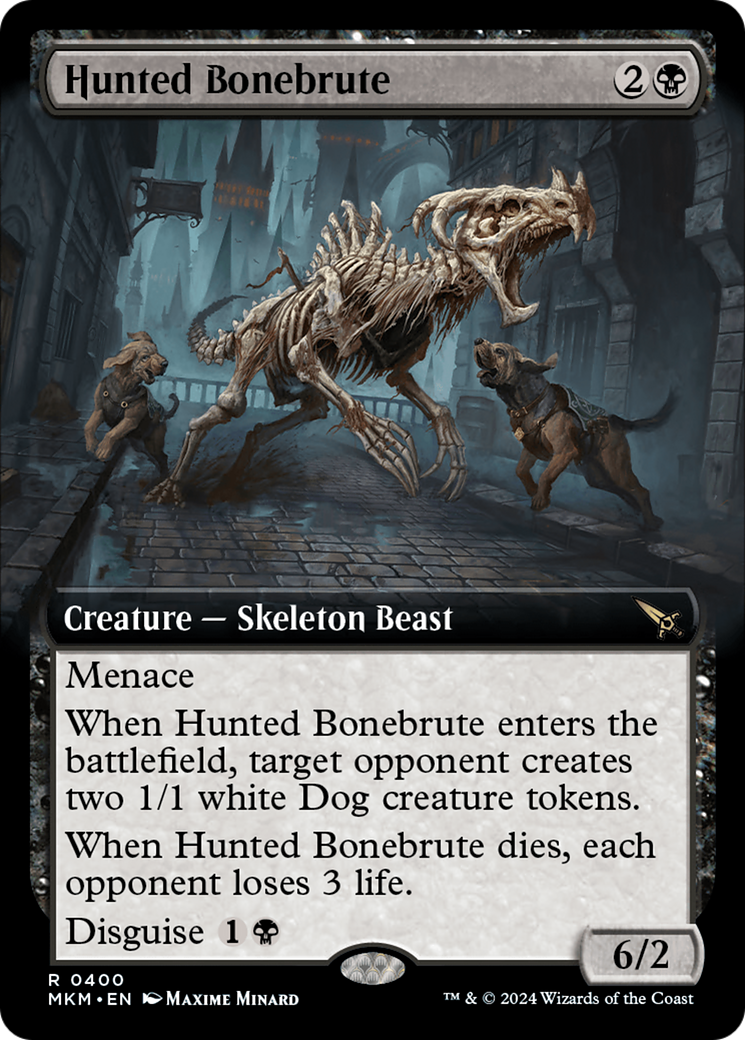 {@R} Hunted Bonebrute (Extended Art) [Murders at Karlov Manor][MKM 400]