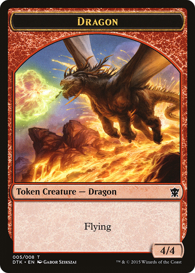 {T} Dragon Token [Dragons of Tarkir Tokens][TDTK 005] - Misty Mountain Games