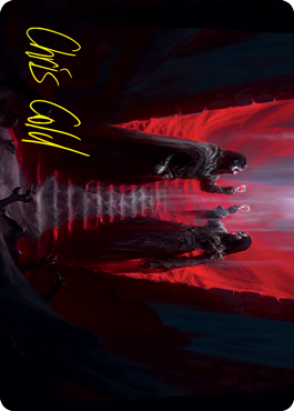 {A} Vampires' Vengeance Art Card (Gold-Stamped Signature) [Innistrad: Crimson Vow Art Series][GS AVOW 049]