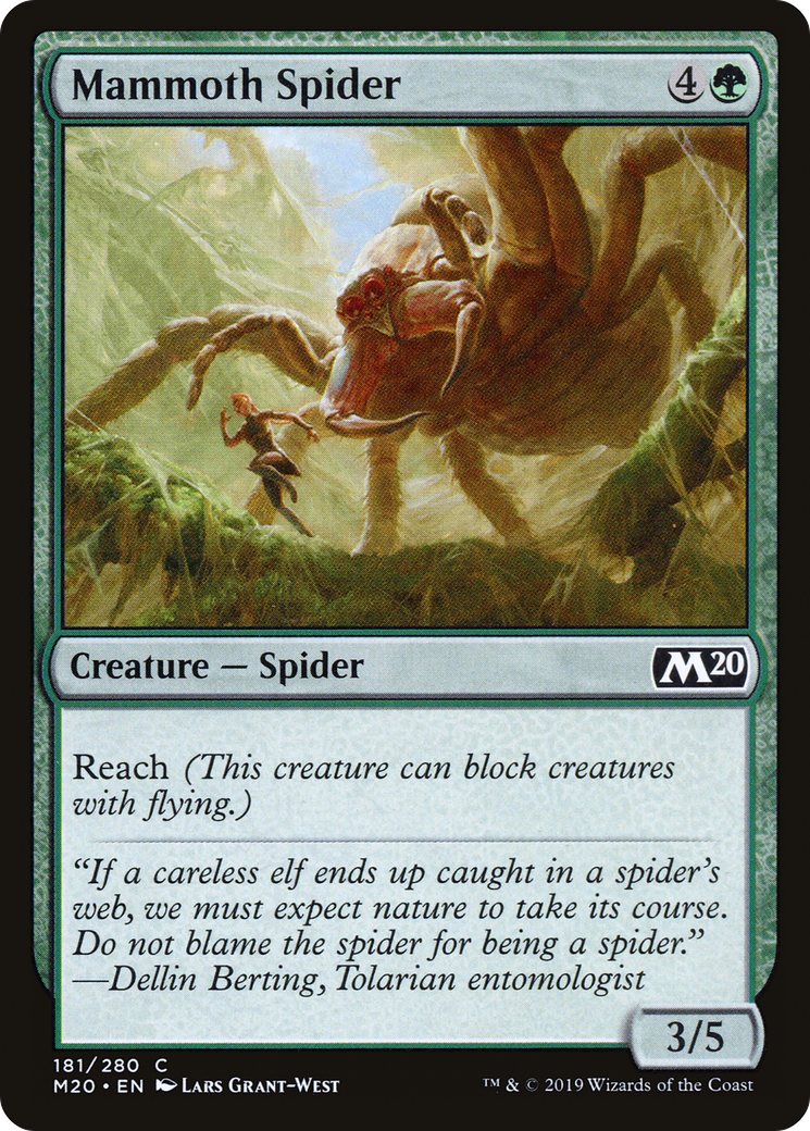 {C} Mammoth Spider [Core Set 2020][M20 181]