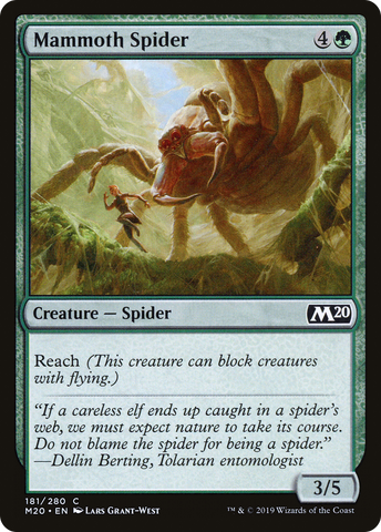 {C} Mammoth Spider [Core Set 2020][M20 181]