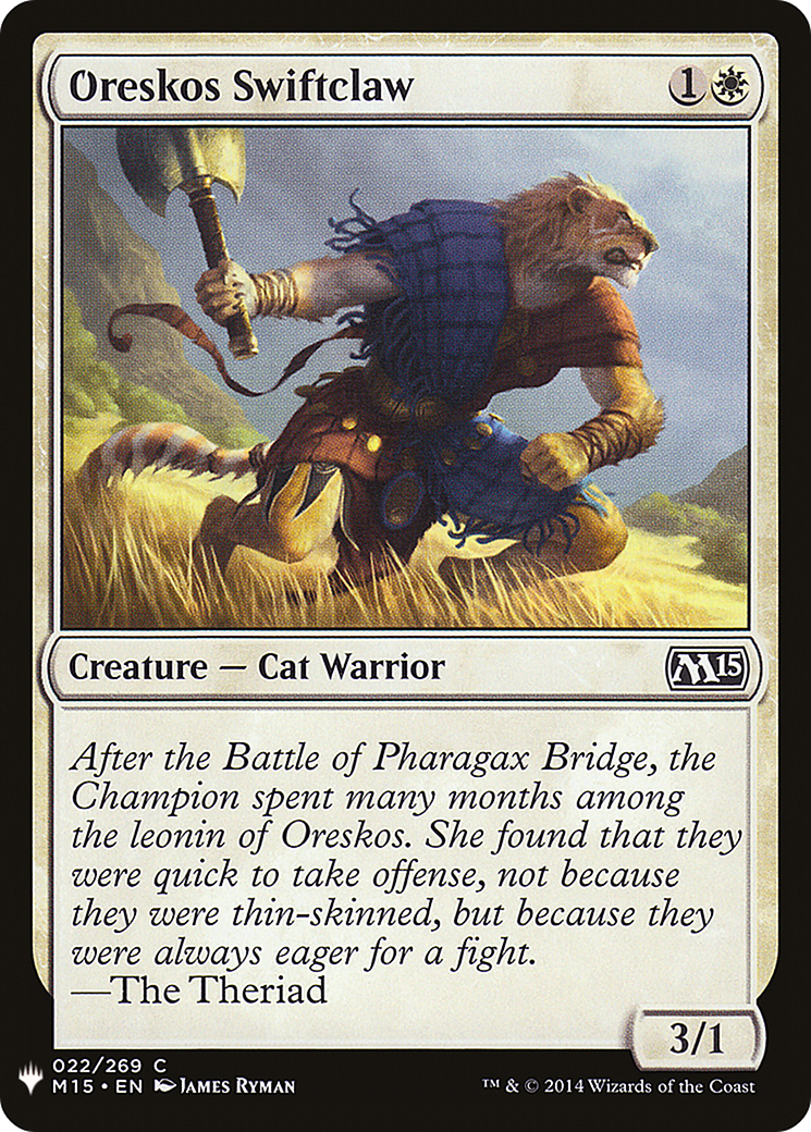 {C} Oreskos Swiftclaw [Mystery Booster][LS M15 022]