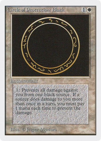 {C} Circle of Protection: Black [Unlimited Edition][2ED 010]