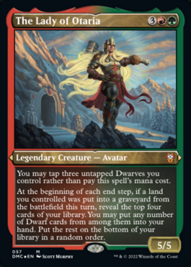 {R} The Lady of Otaria (Foil Etched) [Dominaria United Commander][DMC 057]