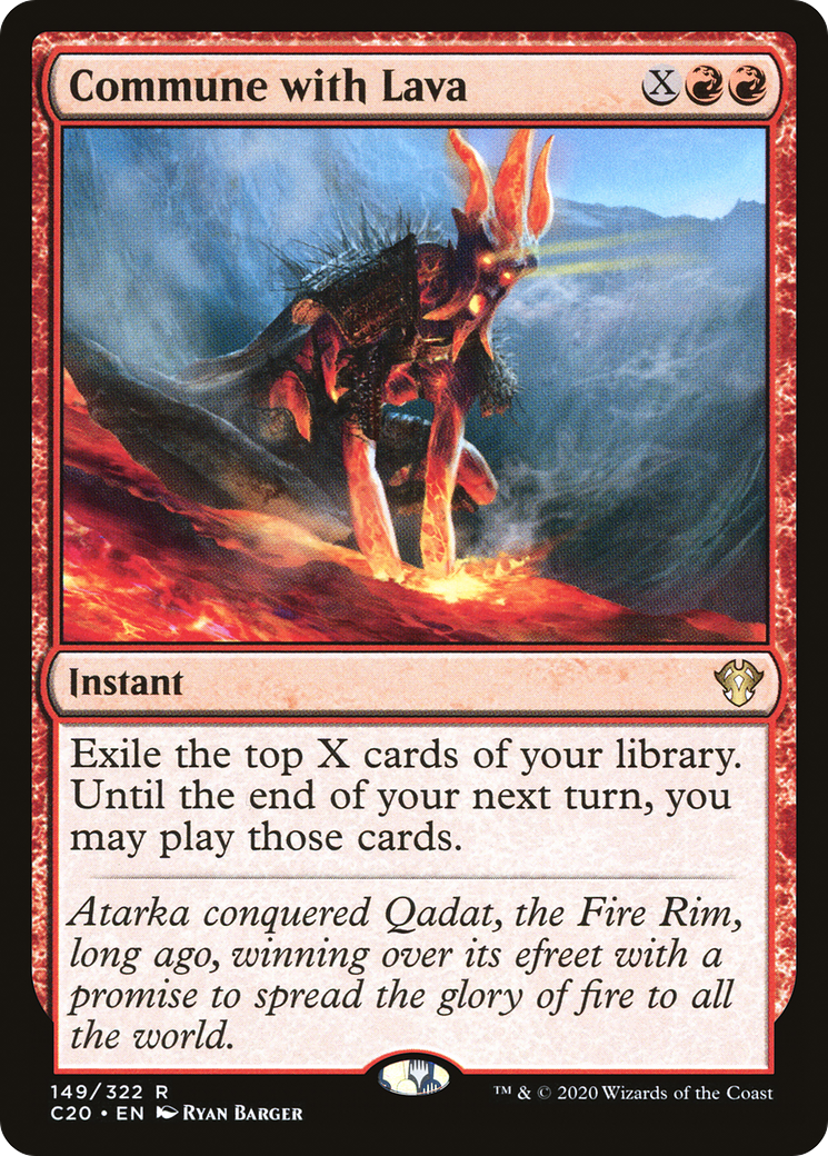 {R} Commune with Lava [Commander 2020][C20 149]
