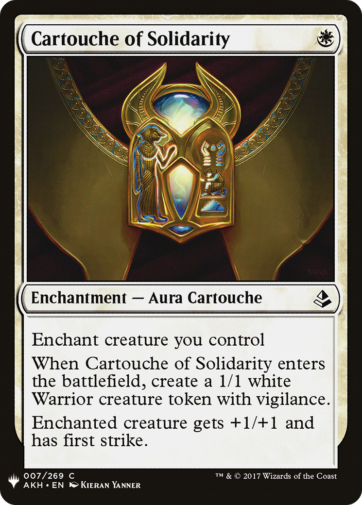 {C} Cartouche of Solidarity [Mystery Booster][LS AKH 007]