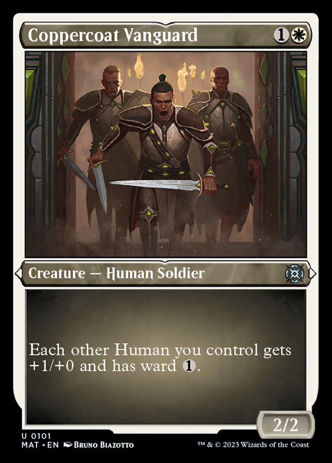 {C} Coppercoat Vanguard (Foil Etched) [March of the Machine: The Aftermath][MAT 101]