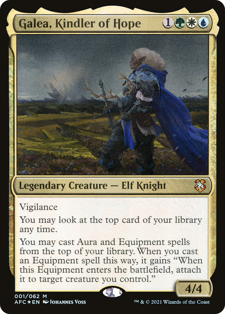 {R} Galea, Kindler of Hope [Dungeons & Dragons: Adventures in the Forgotten Realms Commander][AFC 001]