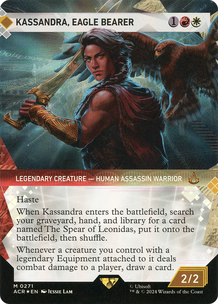{R} Kassandra, Eagle Bearer (Showcase) (Textured Foil) [Assassin's Creed][ACR 271] - Misty Mountain Games
