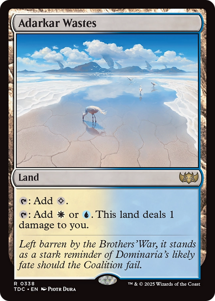 {R} Adarkar Wastes [Tarkir: Dragonstorm Commander][TDC 338]