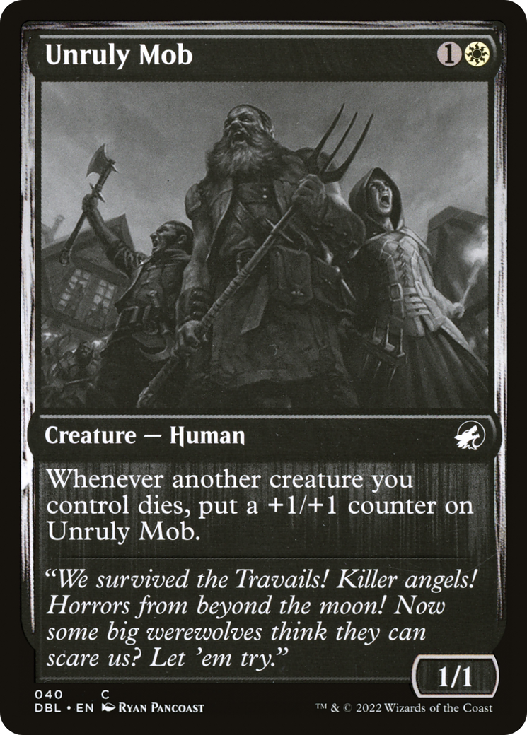 {C} Unruly Mob [Innistrad: Double Feature][DBL 040]