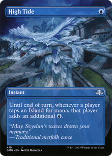 {C} High Tide (Borderless Alternate Art) [Dominaria Remastered][DMR 419]