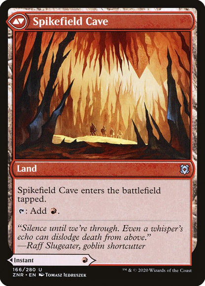 {C} Spikefield Hazard // Spikefield Cave [Zendikar Rising][ZNR 166]