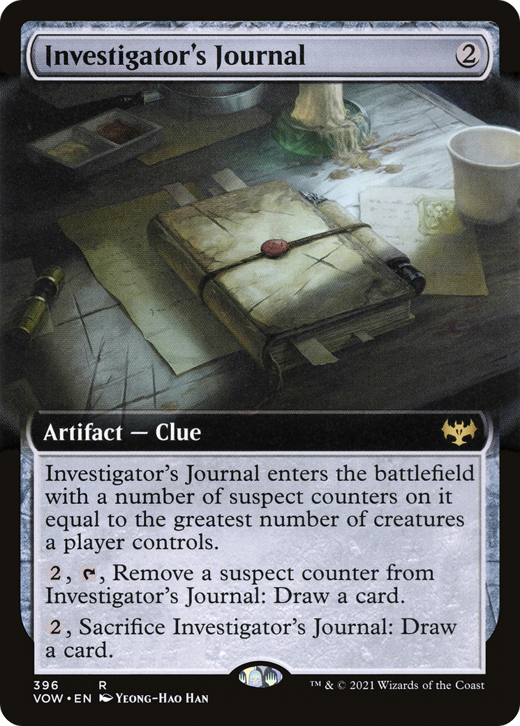 {R} Investigator's Journal (Extended Art) [Innistrad: Crimson Vow][VOW 396]