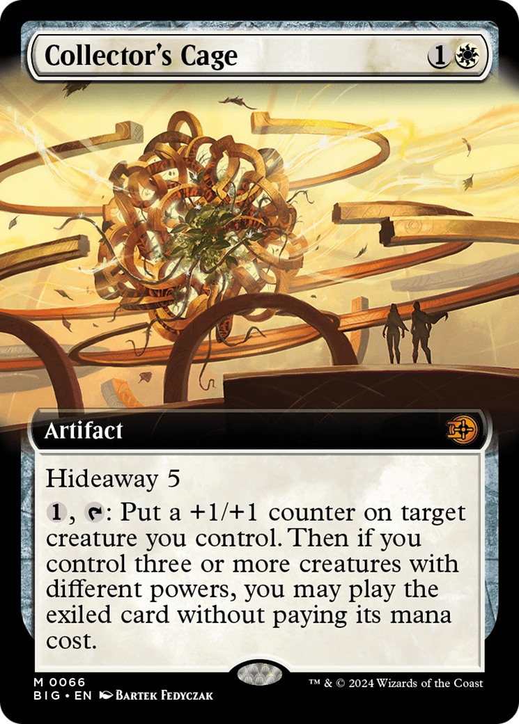 {@R} Collector's Cage (Extended Art) [Outlaws of Thunder Junction: The Big Score][BIG 066]