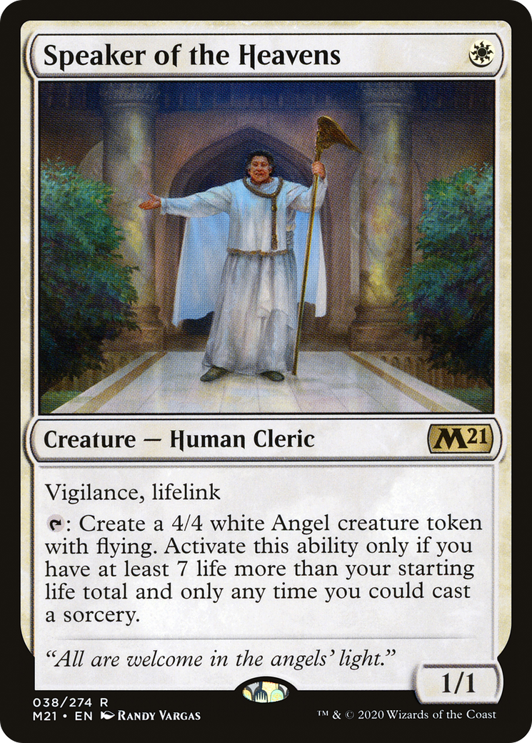 {R} Speaker of the Heavens [Core Set 2021][M21 038]