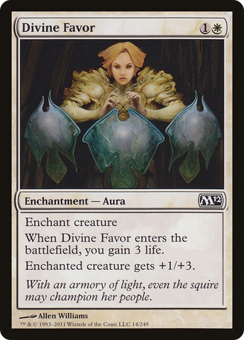 {C} Divine Favor [Magic 2012][M12 014]