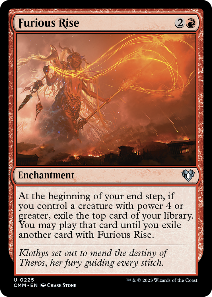 {C} Furious Rise [Commander Masters][CMM 225]