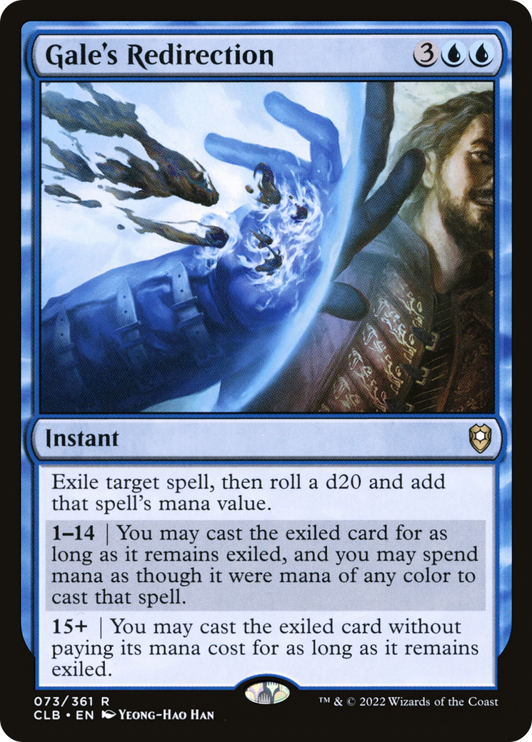 {R} Gale's Redirection [Commander Legends: Battle for Baldur's Gate][CLB 073]