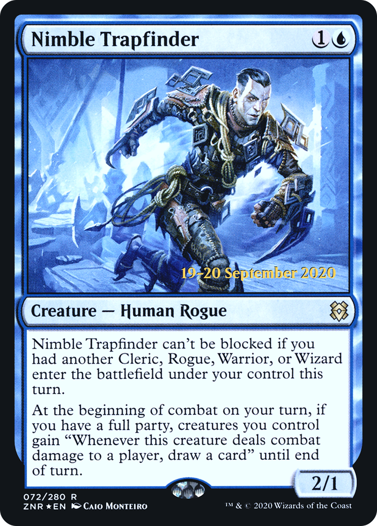 {R} Nimble Trapfinder [Zendikar Rising Prerelease Promos][PR ZNR 072]