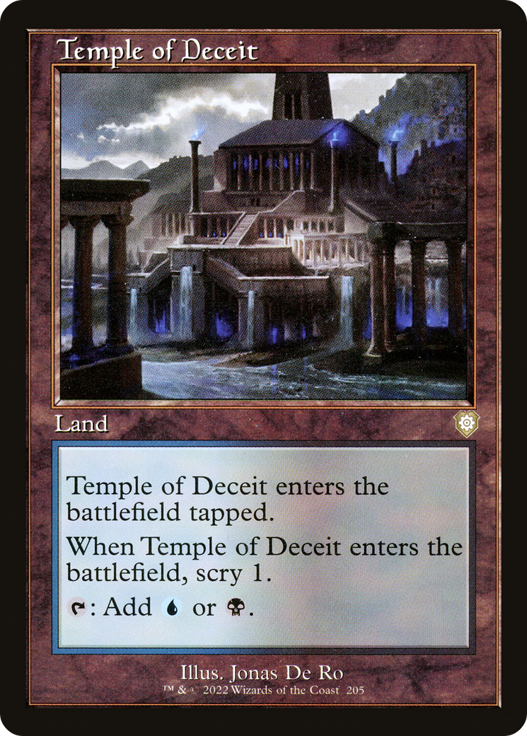 {R} Temple of Deceit (Retro) [The Brothers' War Commander][BRC 205]