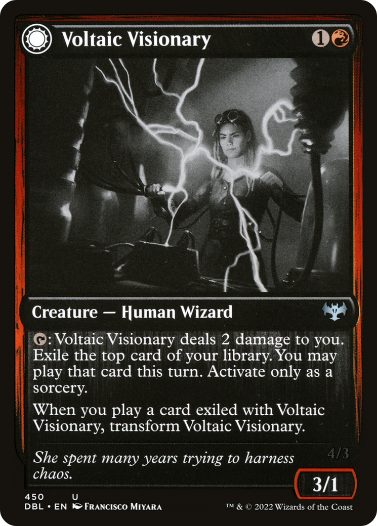 {C} Voltaic Visionary // Volt-Charged Berserker [Innistrad: Double Feature][DBL 450]