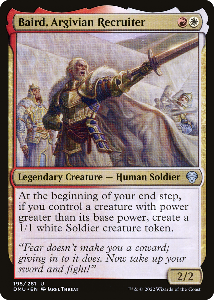 {C} Baird, Argivian Recruiter [Dominaria United][DMU 195]