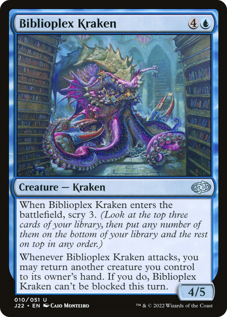 {C} Biblioplex Kraken [Jumpstart 2022][J22 010]