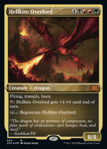 {R} Hellkite Overlord (Foil Etched) [Double Masters 2022][2X2 504]