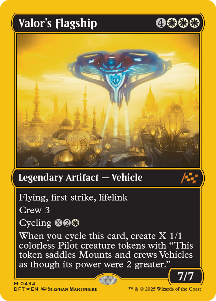 {@@DFT-R} Valor's Flagship (First-Place Foil) [Aetherdrift][DFT 434]
