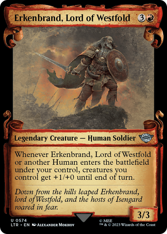 {C} Erkenbrand, Lord of Westfold [The Lord of the Rings: Tales of Middle-Earth Showcase Scrolls][LTR 574]