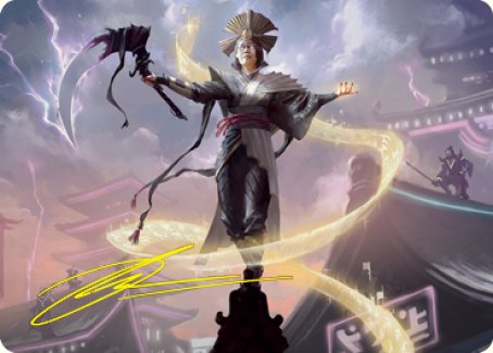 {A} Naomi, Pillar of Order Art Card (Gold-Stamped Signature) [Kamigawa: Neon Dynasty Art Series][GS ANEO 035]