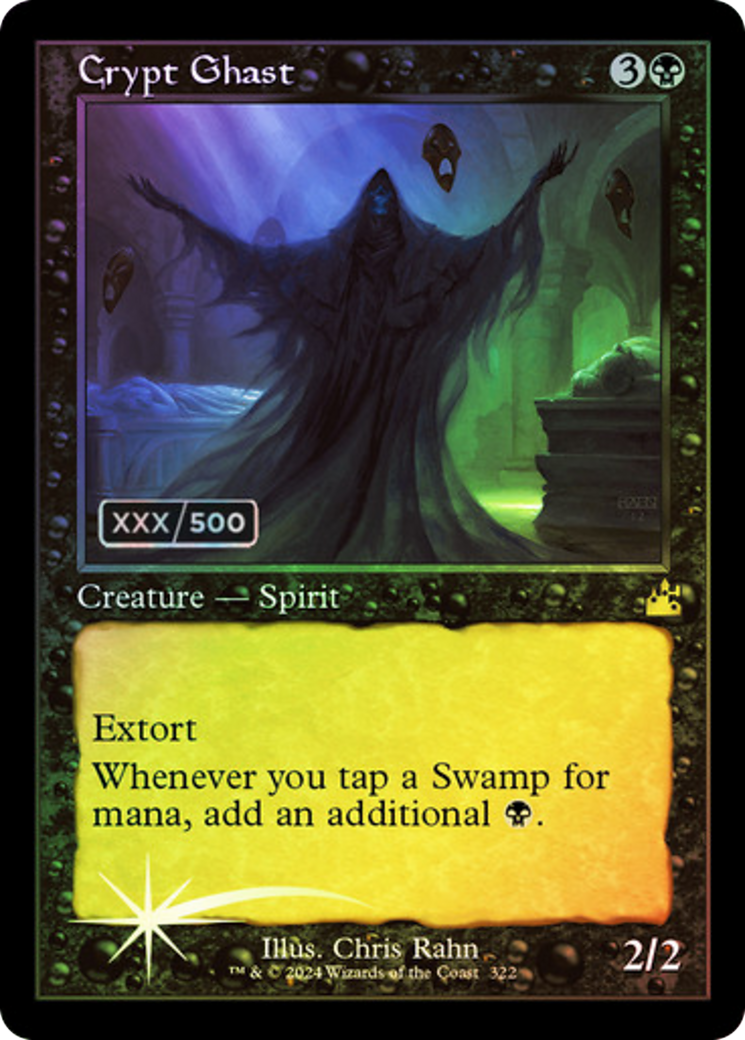 {R} Crypt Ghast (Retro) (Serialized) [Ravnica Remastered][SR RVR 322]