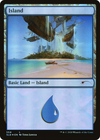 {B}[SLD 554] Island (Pirates) (554) [Secret Lair Drop Promos]