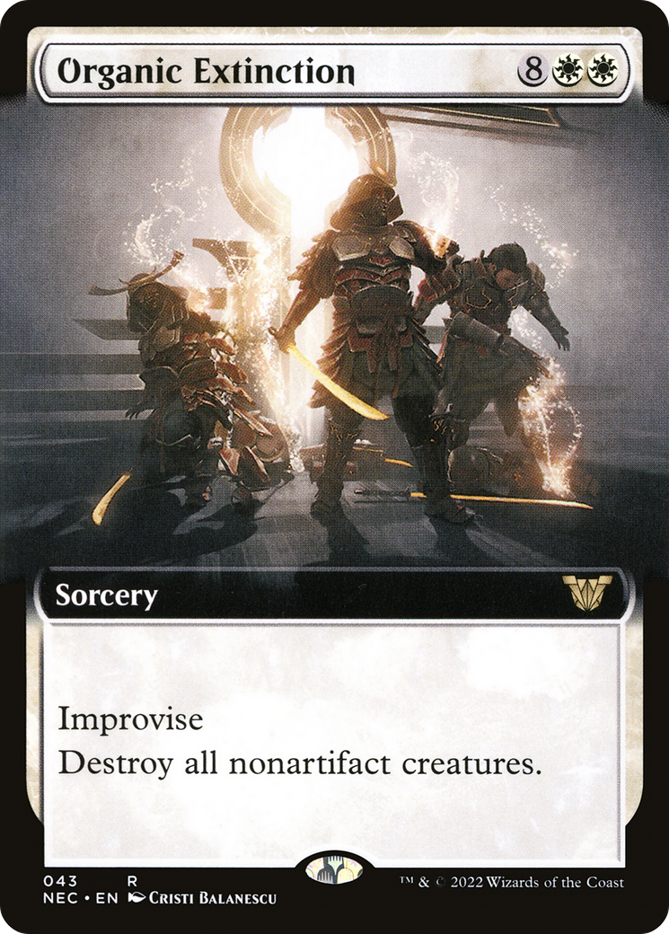 {R} Organic Extinction (Extended Art) [Kamigawa: Neon Dynasty Commander][NEC 043]