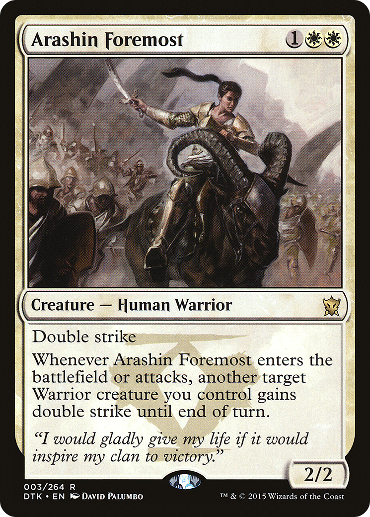 {R} Arashin Foremost [Dragons of Tarkir][DTK 003]
